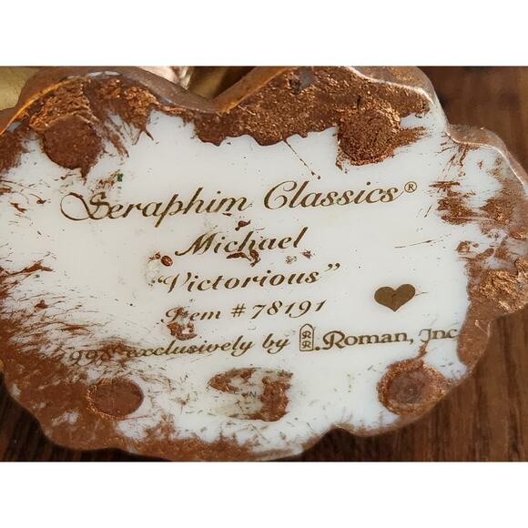 Seraphim Classics Michael pictorious #78191 Roman Figurine Statue 8" Tall - Picture 4 of 4